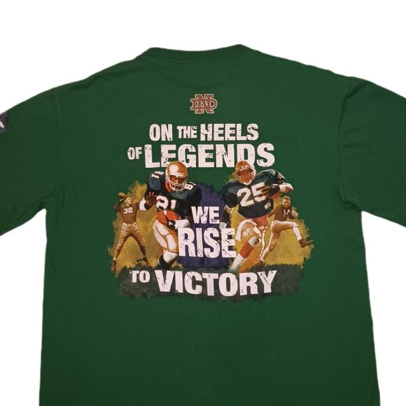Notre Dame Fighting Irish 2013 Mens Large T Shirt Green Short Sleeve - Picture 6 of 6
